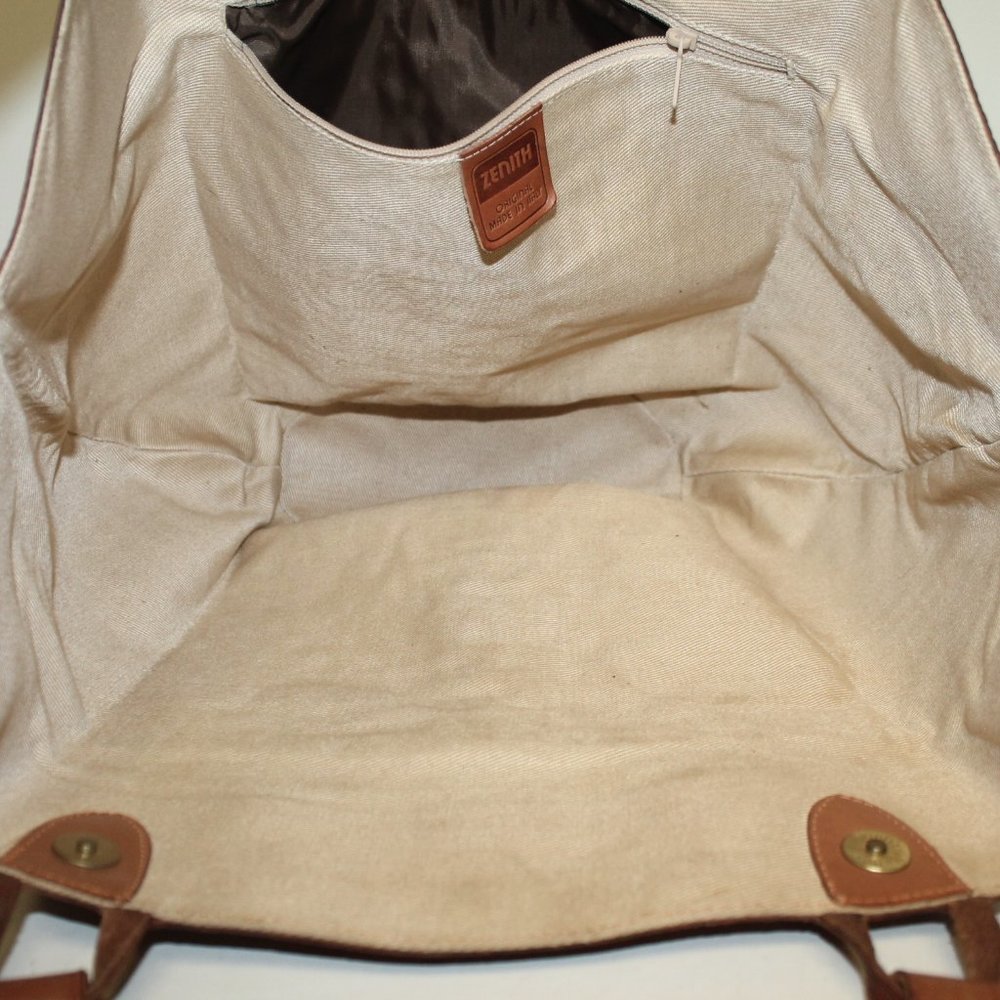 New Zenith Italy Vachetta Basket Purse Bag - Picture 4 of 11